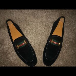 Men’s Gucci Brixton Horsebit Web Suede Loafer